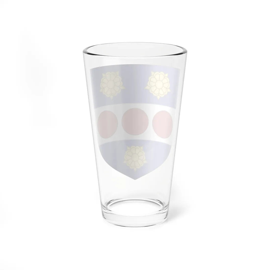 Blason de la famille Bourlon de Rouvre (France) (Coat of Arms) Pint Glass 16oz - Go Mug Yourself