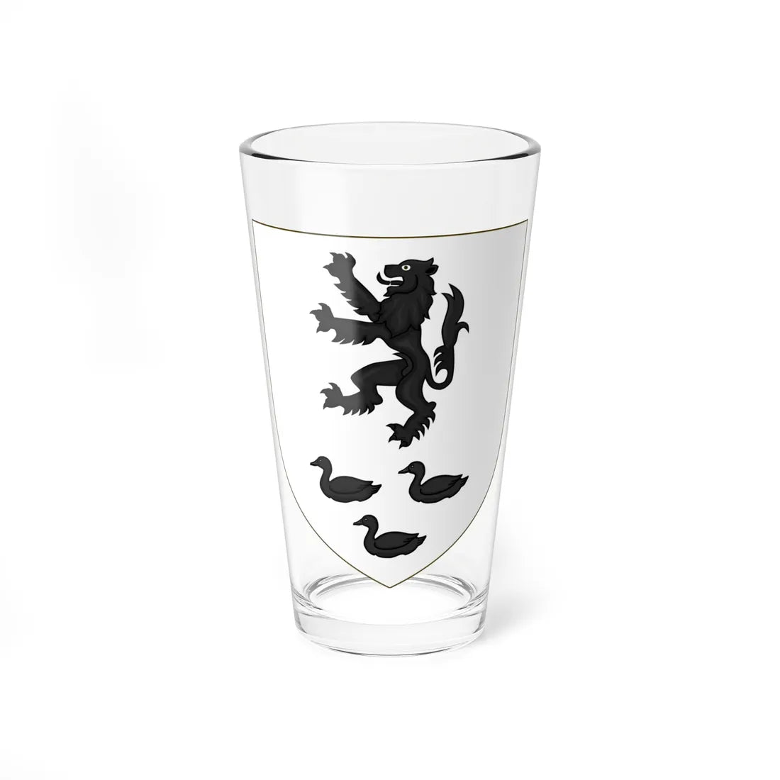 Blason de la famille Charette de La Contrie (France) (Coat of Arms) Pint Glass 16oz 16oz - Go Mug Yourself
