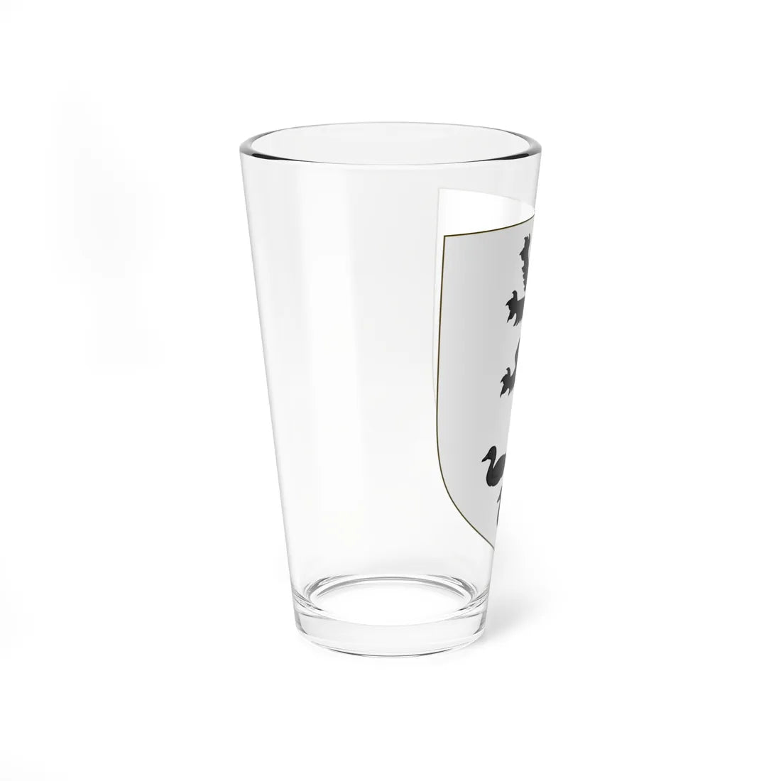 Blason de la famille Charette de La Contrie (France) (Coat of Arms) Pint Glass 16oz - Go Mug Yourself