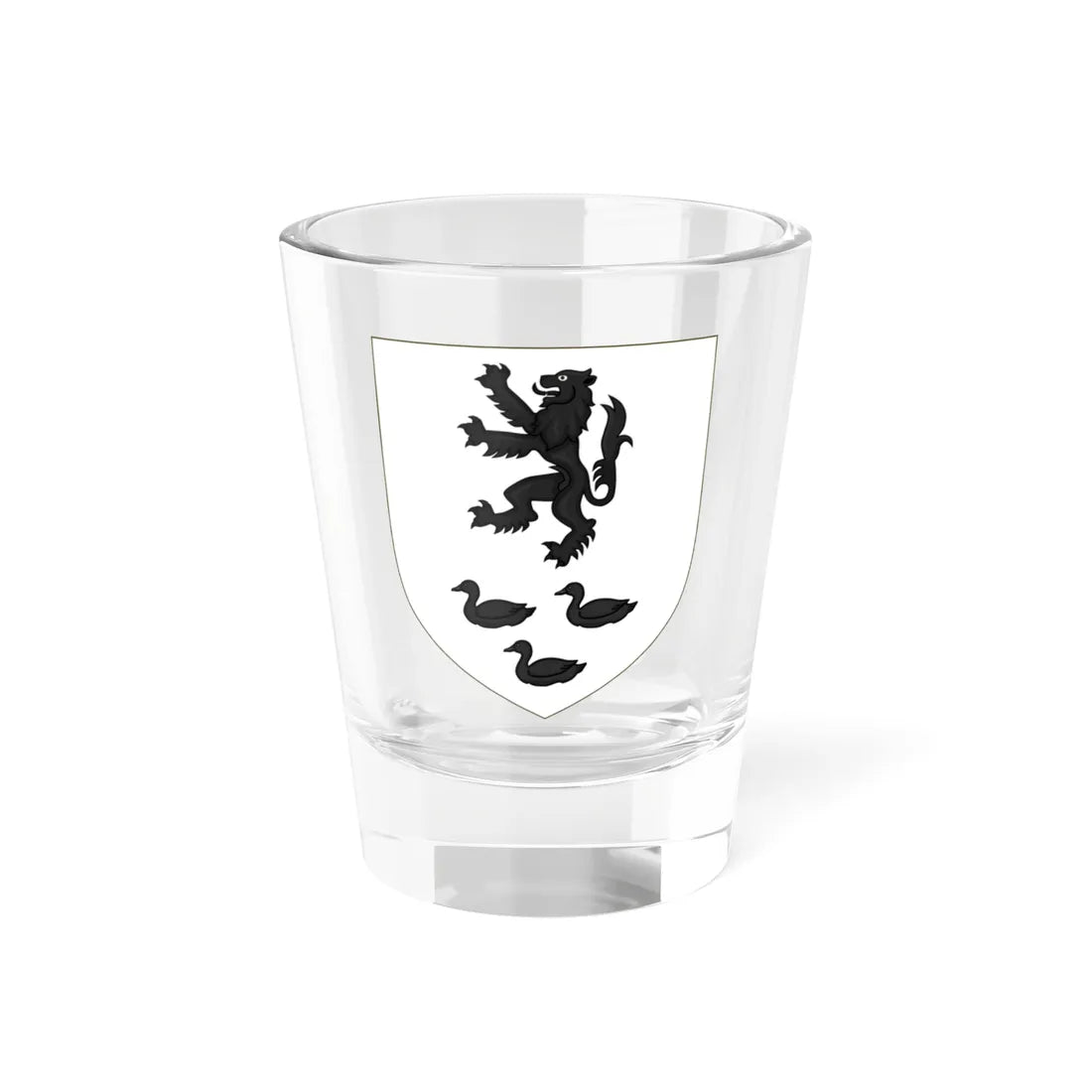 Blason de la famille Charette de La Contrie (France) (Coat of Arms) Shot Glass 1.5oz 1.5oz - Go Mug Yourself