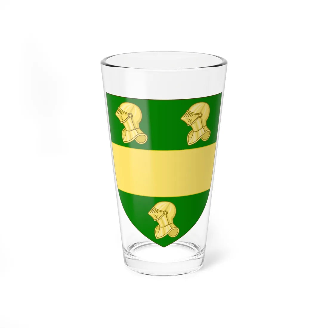 Blason de la famille Chrestien (France) (Coat of Arms) Pint Glass 16oz 16oz - Go Mug Yourself