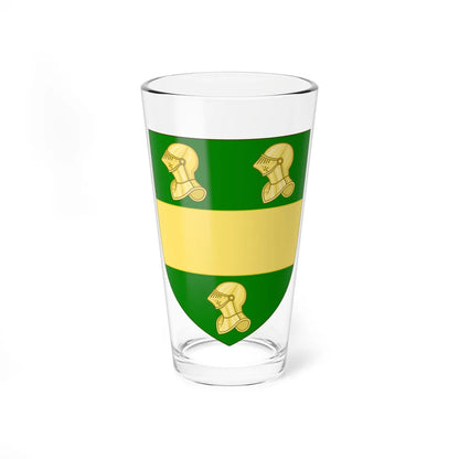 Blason de la famille Chrestien (France) (Coat of Arms) Pint Glass 16oz 16oz - Go Mug Yourself