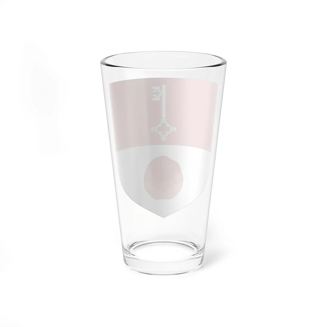 Blason de la famille Clémenceau (France) (Coat of Arms) Pint Glass 16oz - Go Mug Yourself