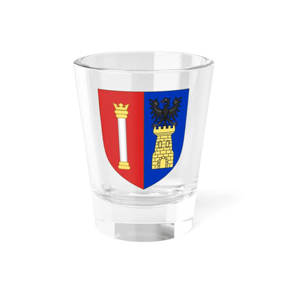 Blason de la famille Colonna dAnfriani (France) (Coat of Arms) Shot Glass 1.5oz 1.5oz - Go Mug Yourself