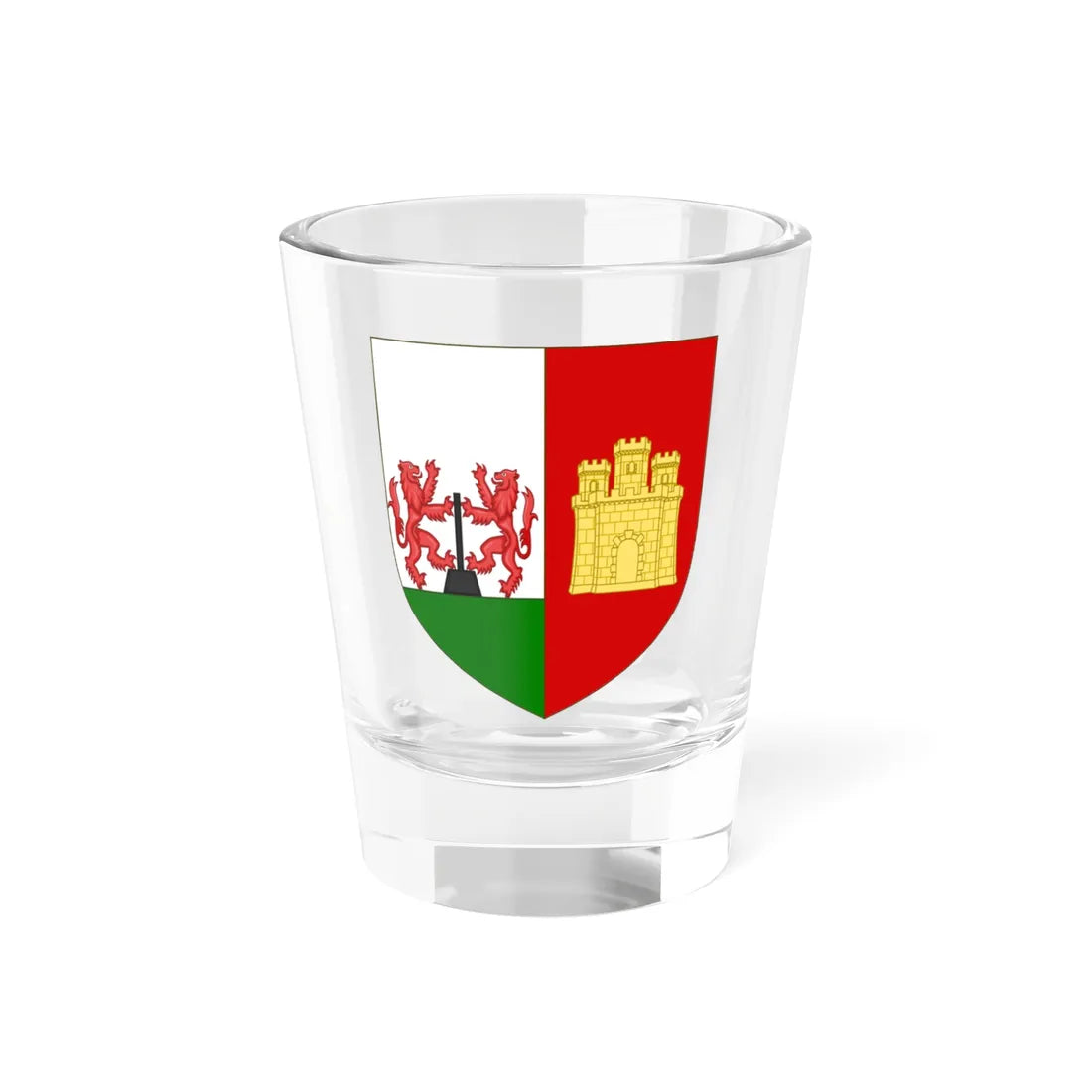 Blason de la famille Cunéo dOrnano (France) (Coat of Arms) Shot Glass 1.5oz 1.5oz - Go Mug Yourself