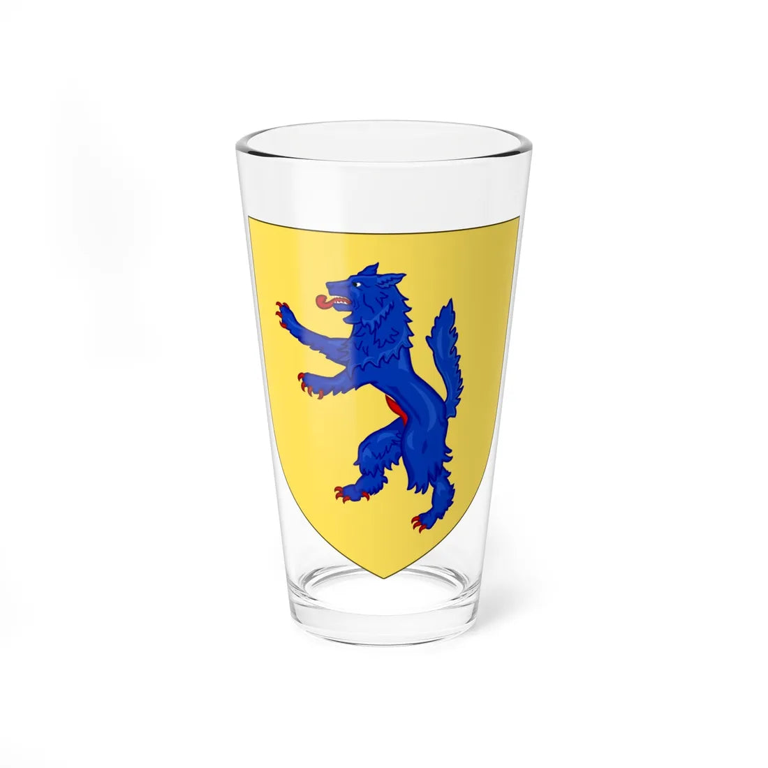Blason de la famille dAgoult (France) (Coat of Arms) Pint Glass 16oz 16oz - Go Mug Yourself
