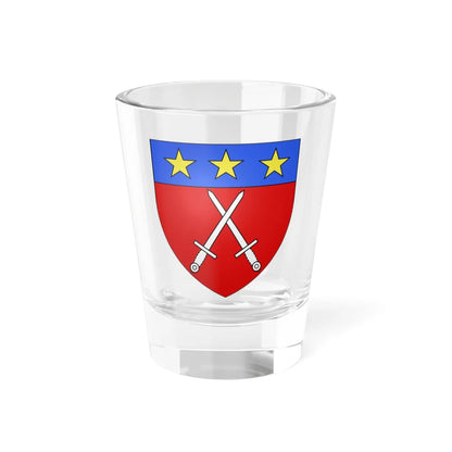 Blason de la famille dAgulhac (France) (Coat of Arms) Shot Glass 1.5oz 1.5oz - Go Mug Yourself