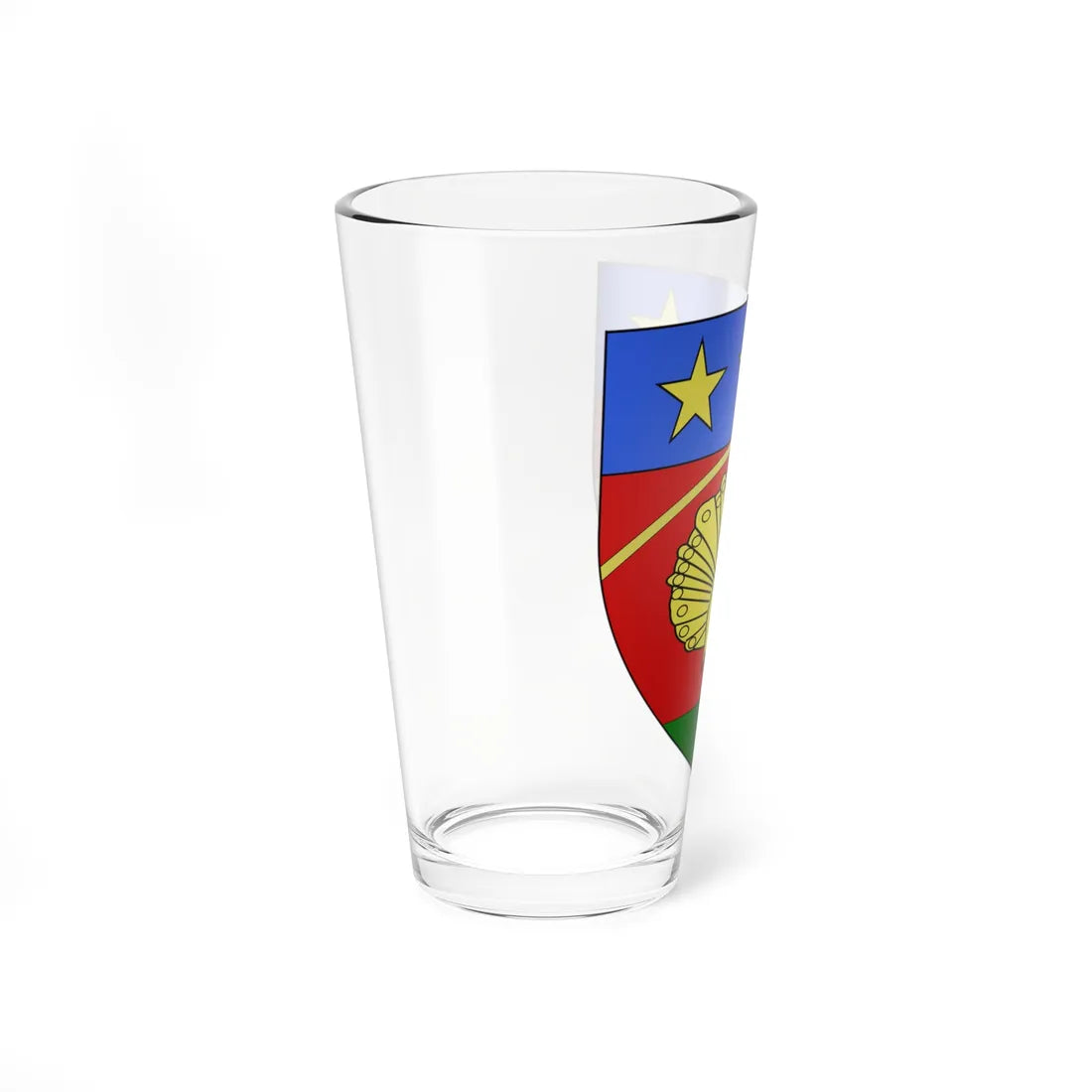 Blason de la famille dAldin (France) (Coat of Arms) Pint Glass 16oz - Go Mug Yourself