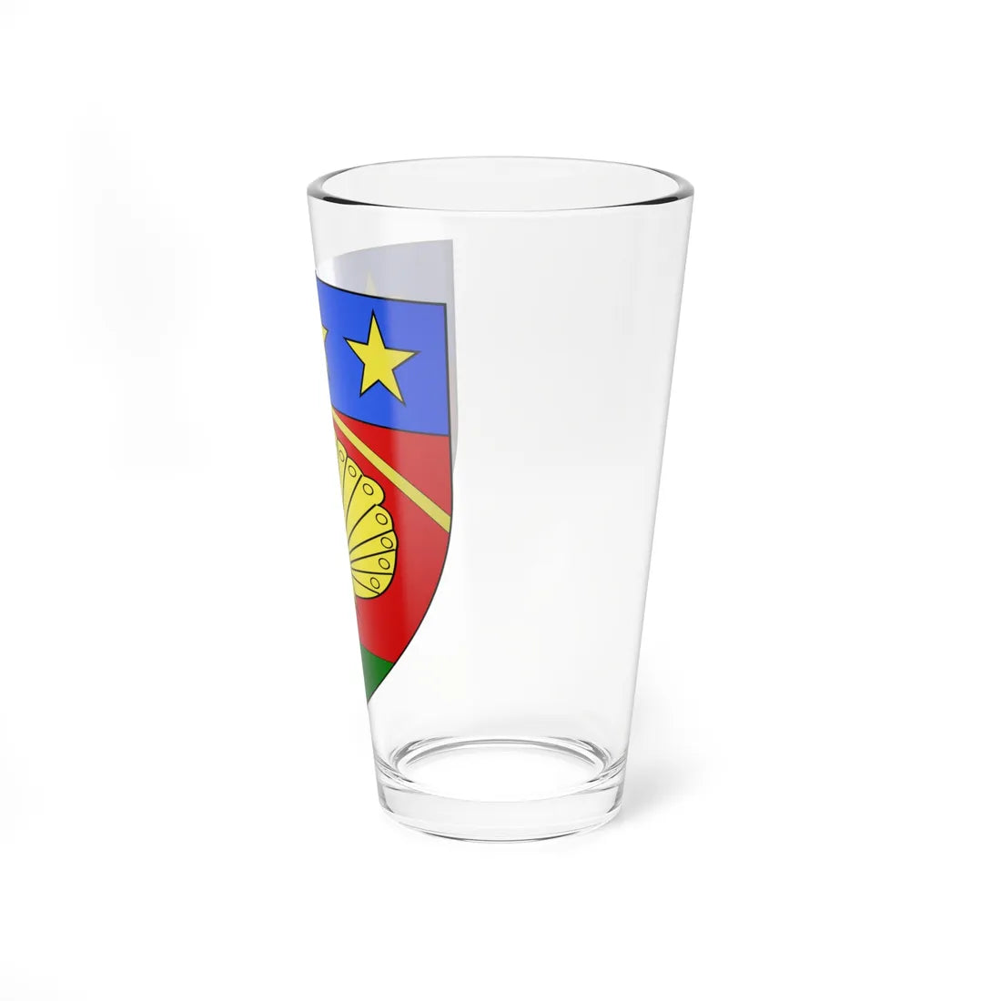 Blason de la famille dAldin (France) (Coat of Arms) Pint Glass 16oz - Go Mug Yourself