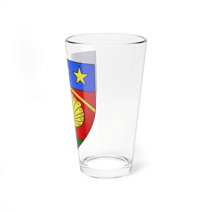 Blason de la famille dAldin (France) (Coat of Arms) Pint Glass 16oz - Go Mug Yourself
