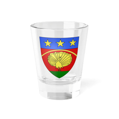 Blason de la famille dAldin (France) (Coat of Arms) Shot Glass 1.5oz 1.5oz - Go Mug Yourself