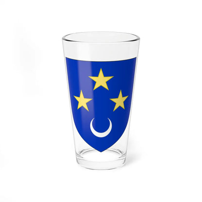 Blason de la famille dAliney dElva (France) (Coat of Arms) Pint Glass 16oz - Go Mug Yourself