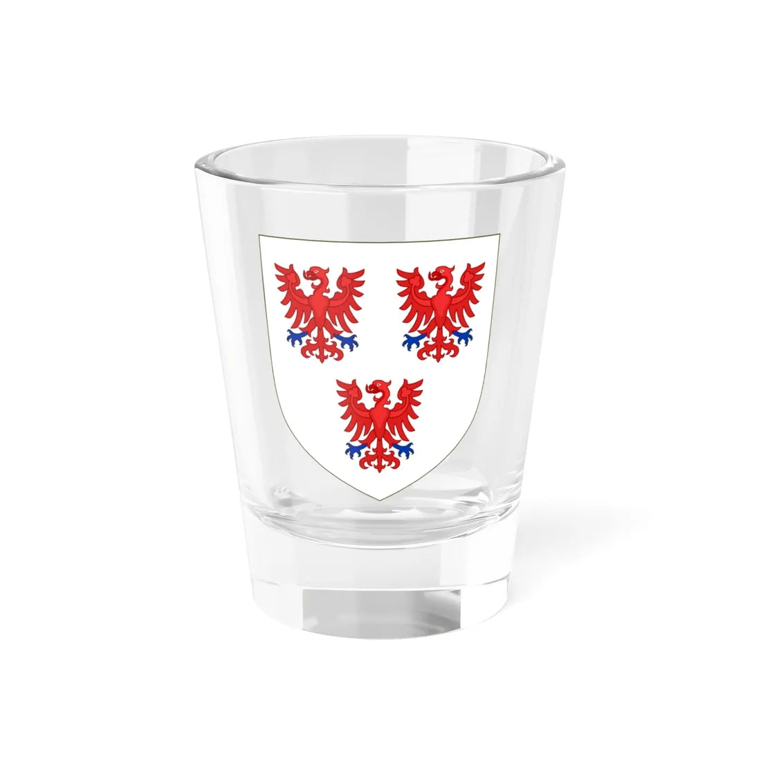 Blason de la famille dAndigné (France) (Coat of Arms) Shot Glass 1.5oz 1.5oz - Go Mug Yourself