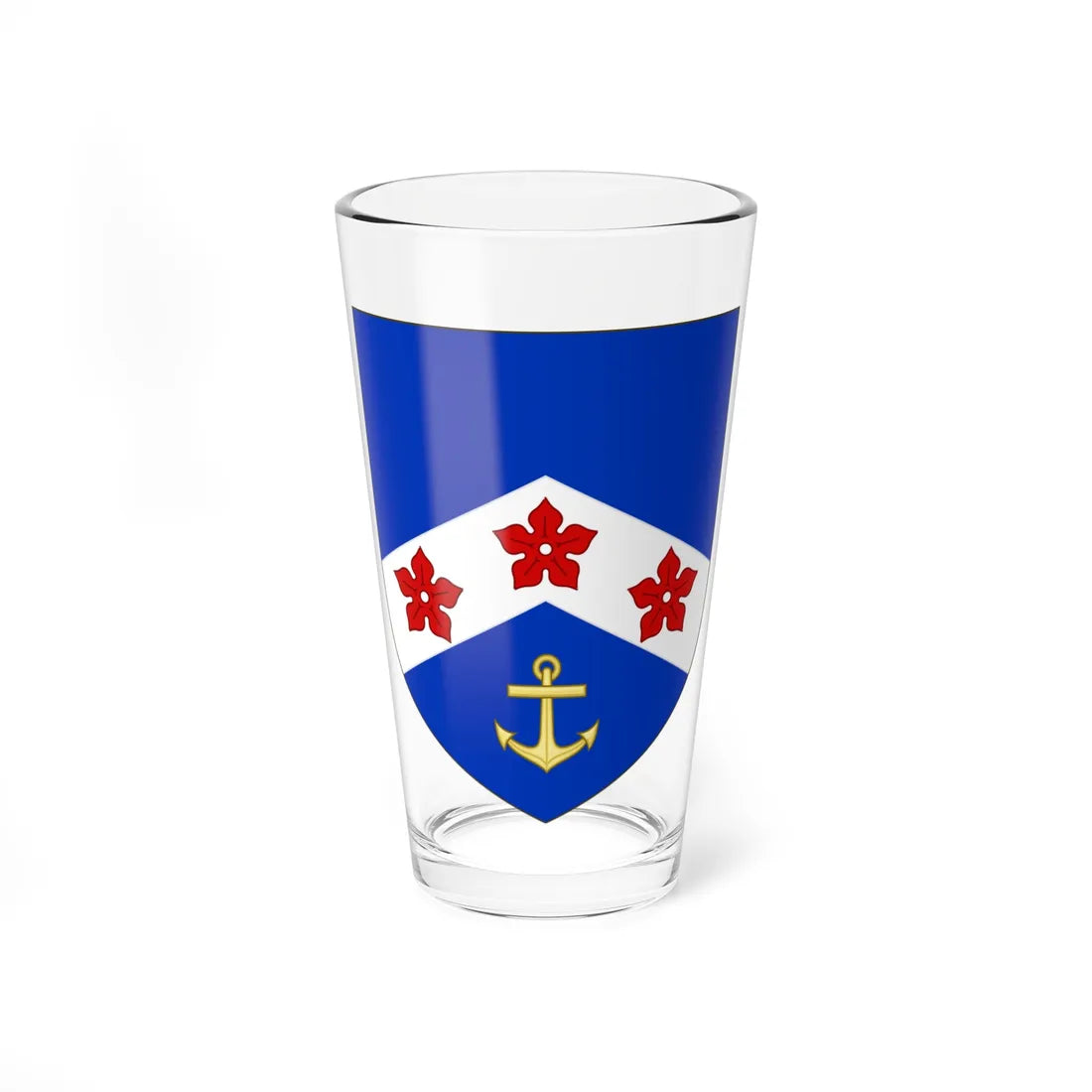 Blason de la famille dAstier de La Vigerie (France) (Coat of Arms) Pint Glass 16oz 16oz - Go Mug Yourself