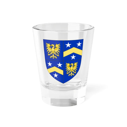 Blason de la famille de Bancalis de Maurel dAragon (France) (Coat of Arms) Shot Glass 1.5oz 1.5oz - Go Mug Yourself