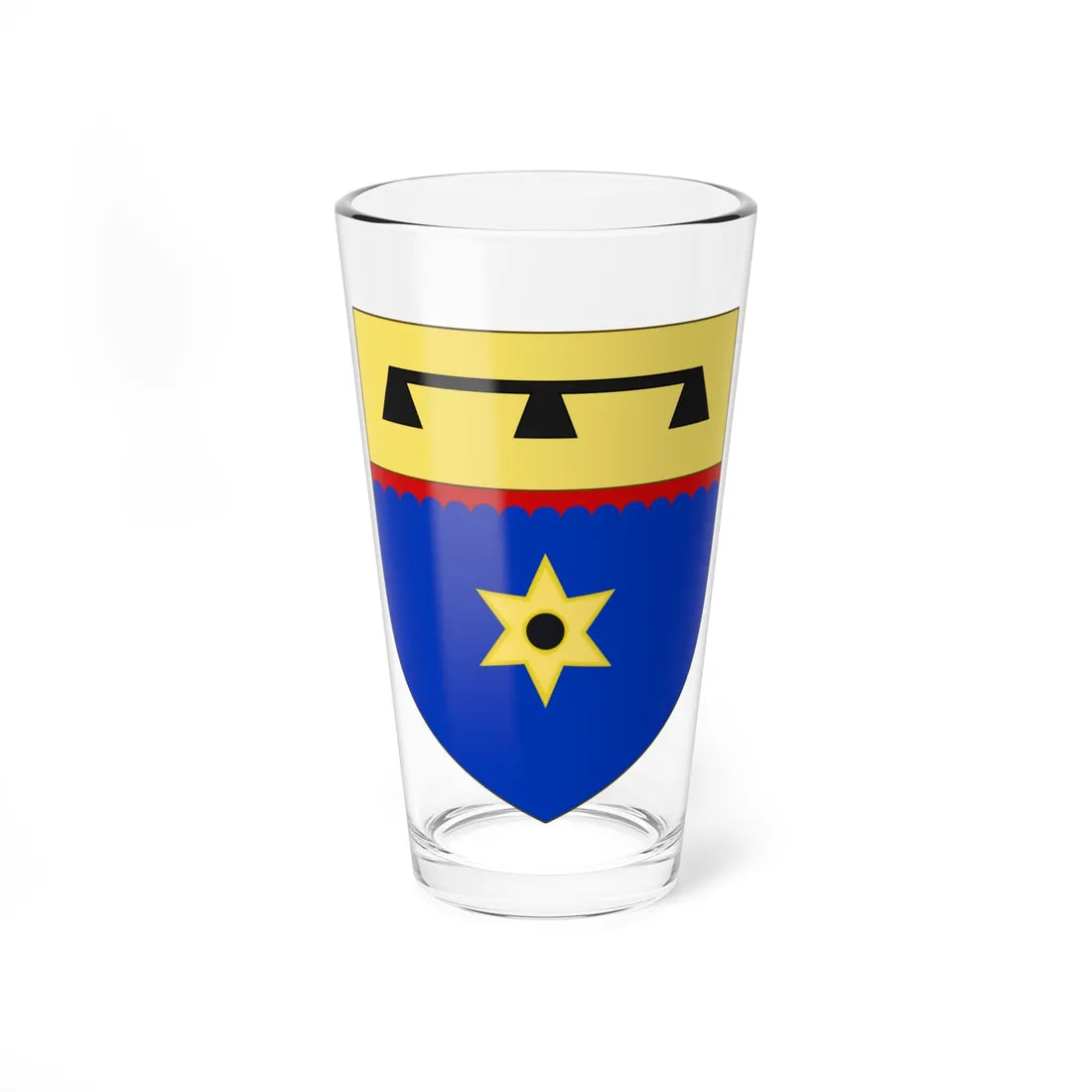 Blason de la famille de Bar (France) (Coat of Arms) Pint Glass 16oz 16oz - Go Mug Yourself