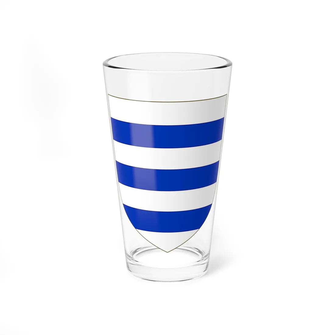 Blason de la famille de Baudry dAsson (France) (Coat of Arms) Pint Glass 16oz 16oz - Go Mug Yourself