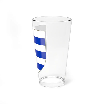 Blason de la famille de Baudry dAsson (France) (Coat of Arms) Pint Glass 16oz - Go Mug Yourself
