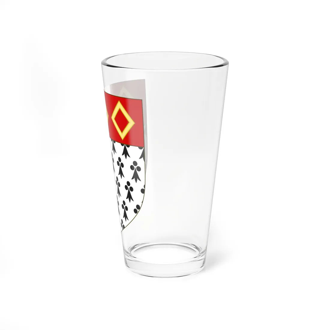 Blason de la famille de Boisboissel (France) (Coat of Arms) Pint Glass 16oz - Go Mug Yourself