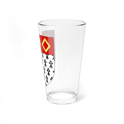 Blason de la famille de Boisboissel (France) (Coat of Arms) Pint Glass 16oz - Go Mug Yourself