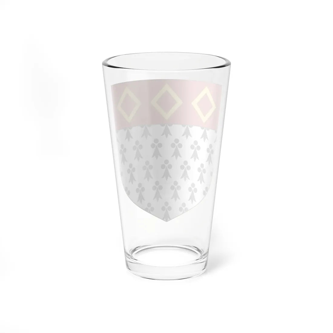 Blason de la famille de Boisboissel (France) (Coat of Arms) Pint Glass 16oz - Go Mug Yourself