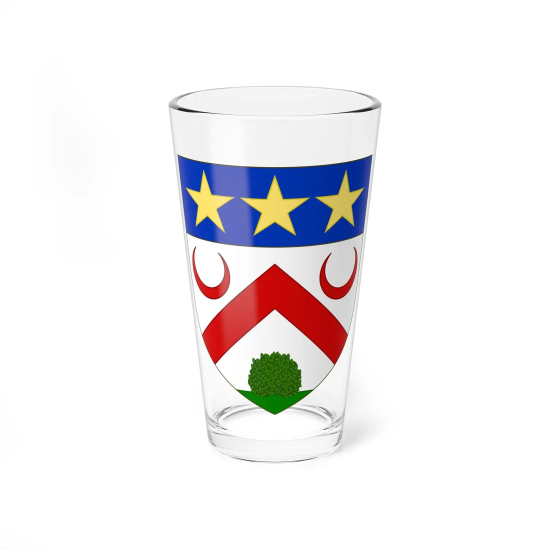 Blason de la famille de Boysson (France) (Coat of Arms) Pint Glass 16oz 16oz - Go Mug Yourself