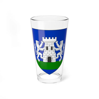 Blason de la famille de Cazenove (France) (Coat of Arms) Pint Glass 16oz 16oz - Go Mug Yourself