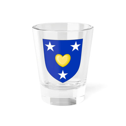 Blason de la famille de Champeaux (France) (Coat of Arms) Shot Glass 1.5oz 1.5oz - Go Mug Yourself
