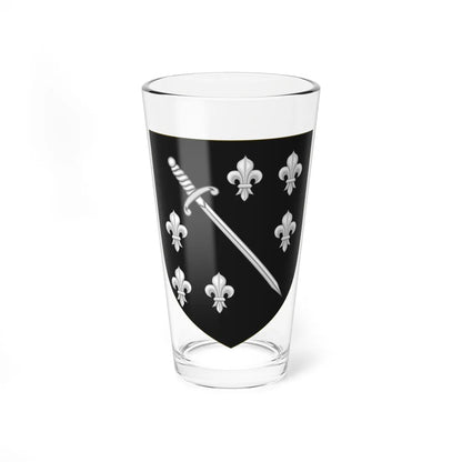 Blason de la famille de Chappedelaine (France) (Coat of Arms) Pint Glass 16oz - Go Mug Yourself