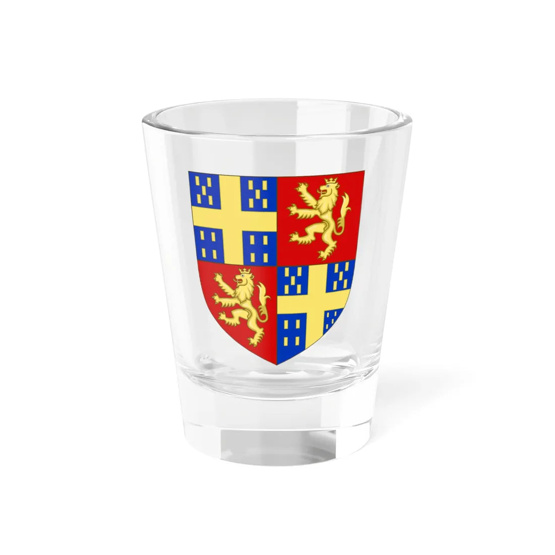 Blason de la famille de Choiseul-Praslin (France) (Coat of Arms) Shot Glass 1.5oz 1.5oz - Go Mug Yourself