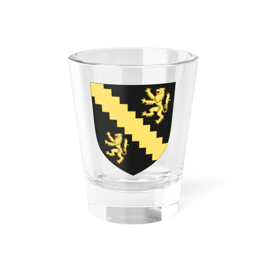 Blason de la famille de Diesbach (France) (Coat of Arms) Shot Glass 1.5oz 1.5oz - Go Mug Yourself