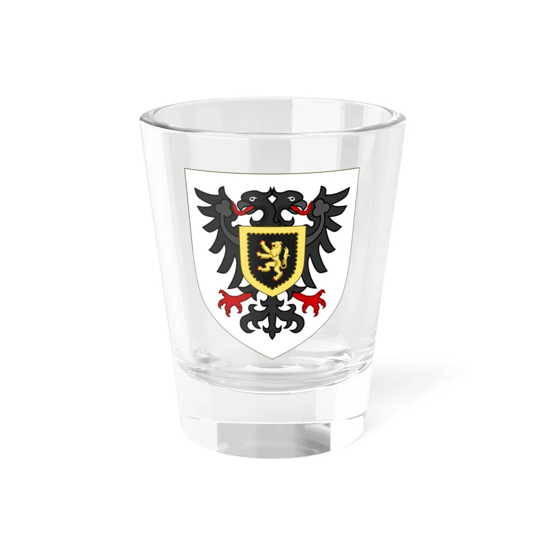 Blason de la famille de Dion (France) (Coat of Arms) Shot Glass 1.5oz 1.5oz - Go Mug Yourself