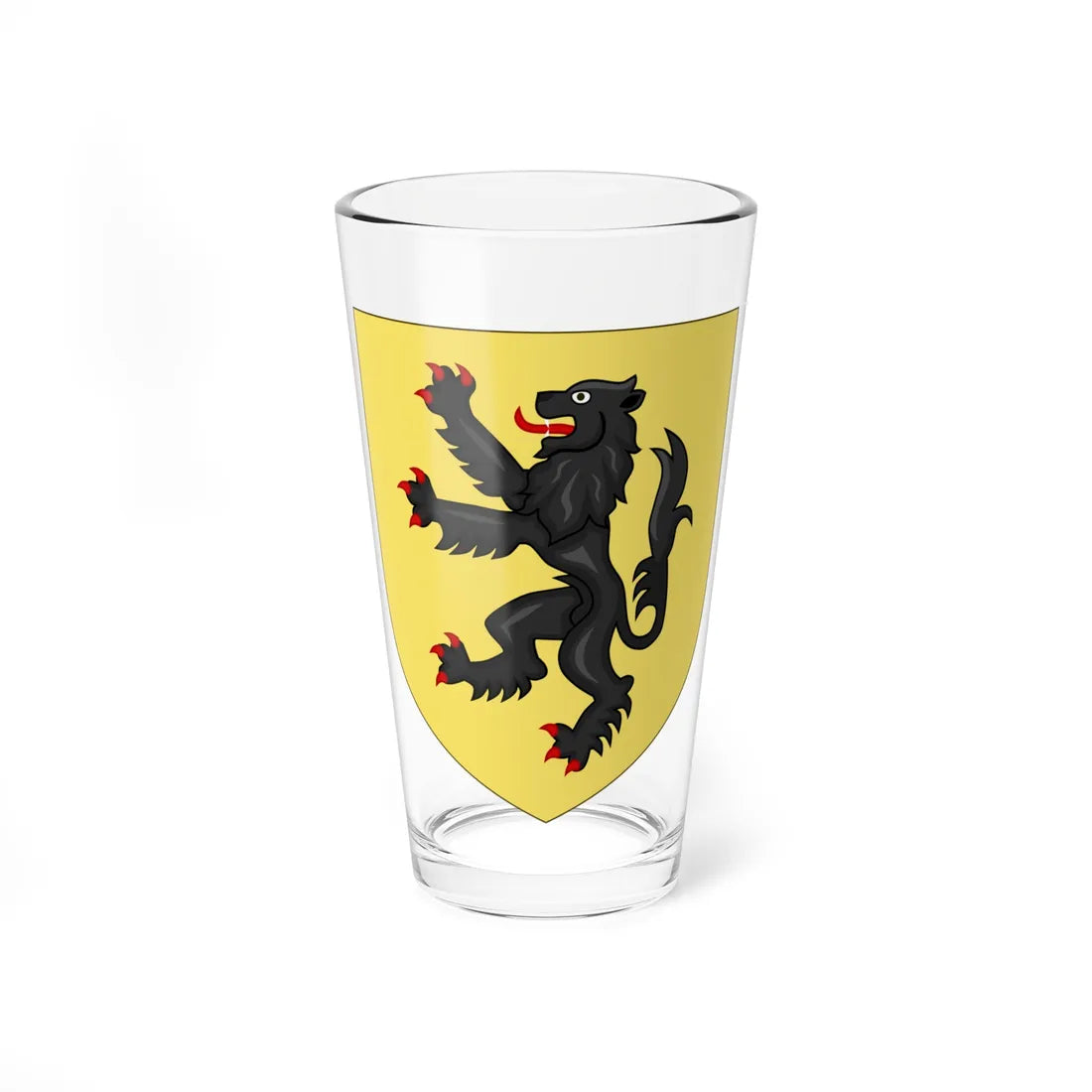 Blason de la famille de Dompierre dHornoy (France) (Coat of Arms) Pint Glass 16oz 16oz - Go Mug Yourself