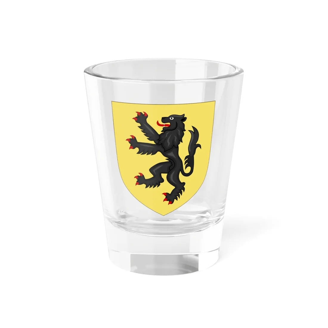 Blason de la famille de Dompierre dHornoy (France) (Coat of Arms) Shot Glass 1.5oz 1.5oz - Go Mug Yourself
