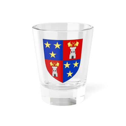 Blason de la famille de Douville-Maillefeu (France) (Coat of Arms) Shot Glass 1.5oz 1.5oz - Go Mug Yourself