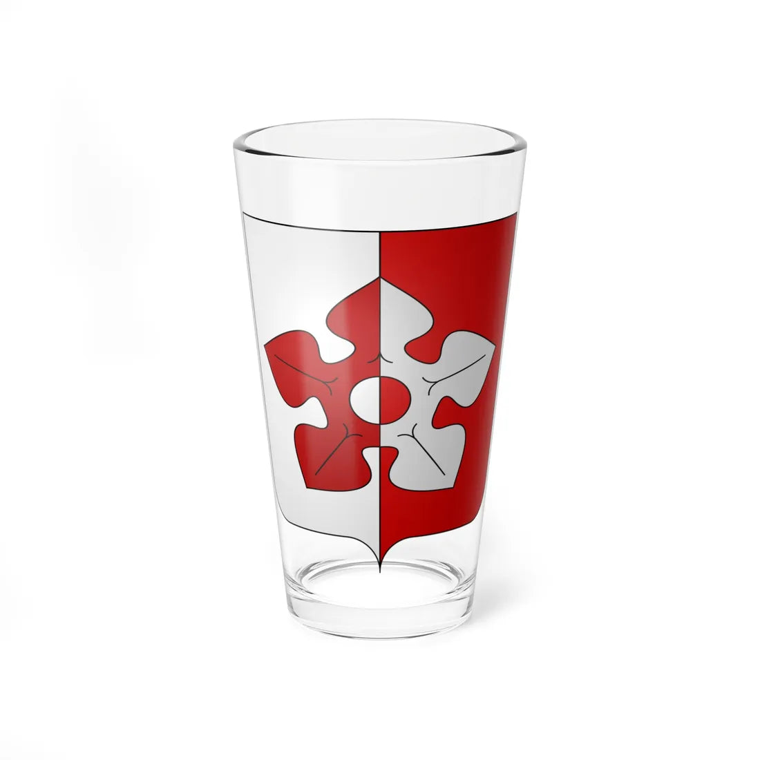 Blason de la famille de Fierlant (Belgium) (Coat of Arms) Pint Glass 16oz - Go Mug Yourself