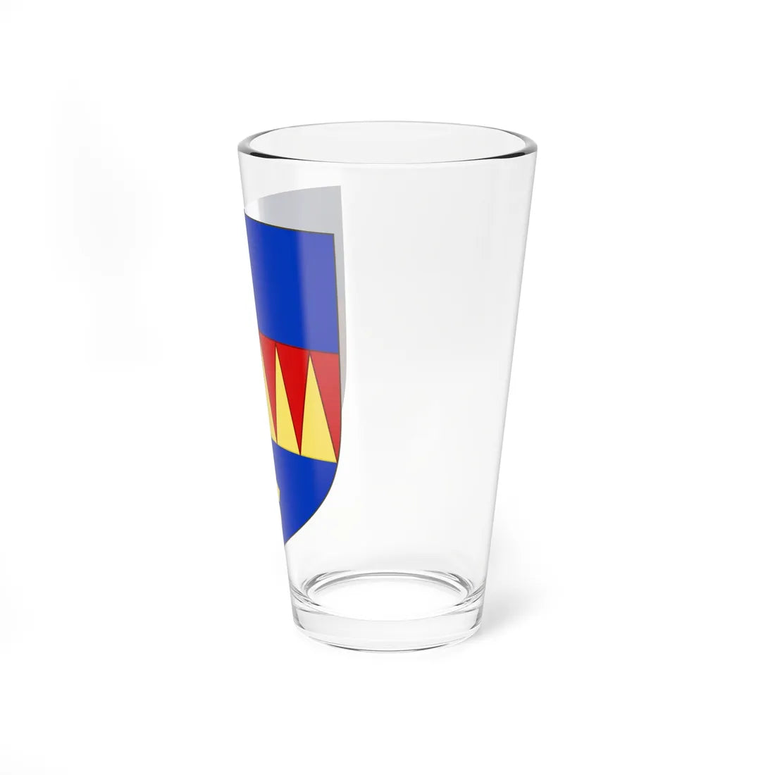 Blason de la famille de Folleville (France) (Coat of Arms) Pint Glass 16oz - Go Mug Yourself