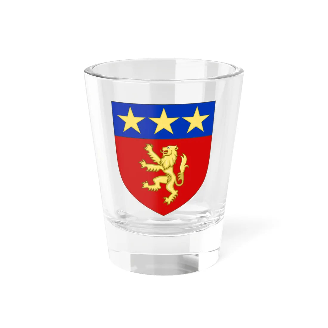 Blason de la famille de Framond de La Framondie (France) (Coat of Arms) Shot Glass 1.5oz 1.5oz - Go Mug Yourself