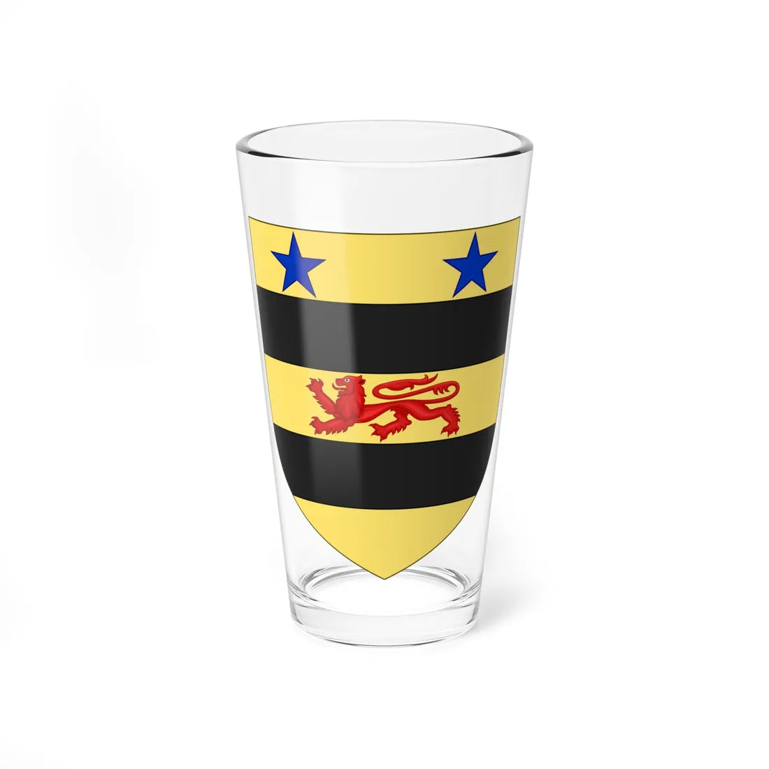 Blason de la famille de Gasté (France) (Coat of Arms) Pint Glass 16oz 16oz - Go Mug Yourself