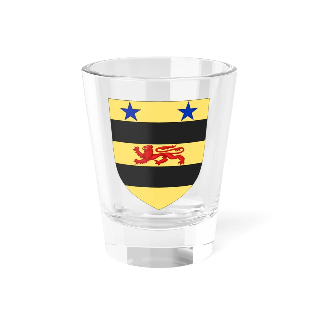 Blason de la famille de Gasté (France) (Coat of Arms) Shot Glass 1.5oz 1.5oz - Go Mug Yourself