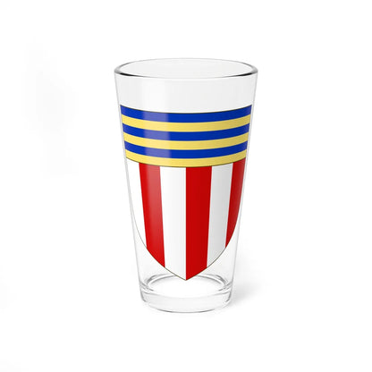Blason de la famille de Geoffre de Chabrignac (France) (Coat of Arms) Pint Glass 16oz 16oz - Go Mug Yourself