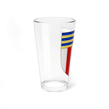 Blason de la famille de Geoffre de Chabrignac (France) (Coat of Arms) Pint Glass 16oz - Go Mug Yourself