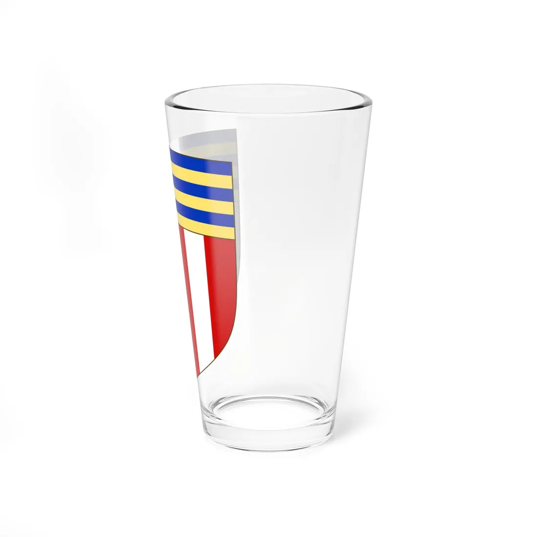 Blason de la famille de Geoffre de Chabrignac (France) (Coat of Arms) Pint Glass 16oz - Go Mug Yourself