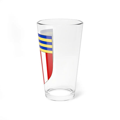 Blason de la famille de Geoffre de Chabrignac (France) (Coat of Arms) Pint Glass 16oz - Go Mug Yourself