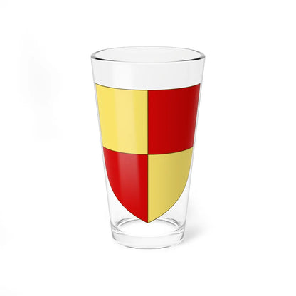 Blason de la famille de Gontaut-Biron (France) (Coat of Arms) Pint Glass 16oz 16oz - Go Mug Yourself