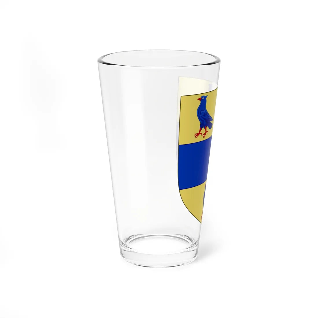 Blason de la famille de Gouzillon (France) (Coat of Arms) Pint Glass 16oz - Go Mug Yourself