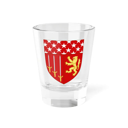 Blason de la famille de Goyon de Feltre (France) (Coat of Arms) Shot Glass 1.5oz 1.5oz - Go Mug Yourself
