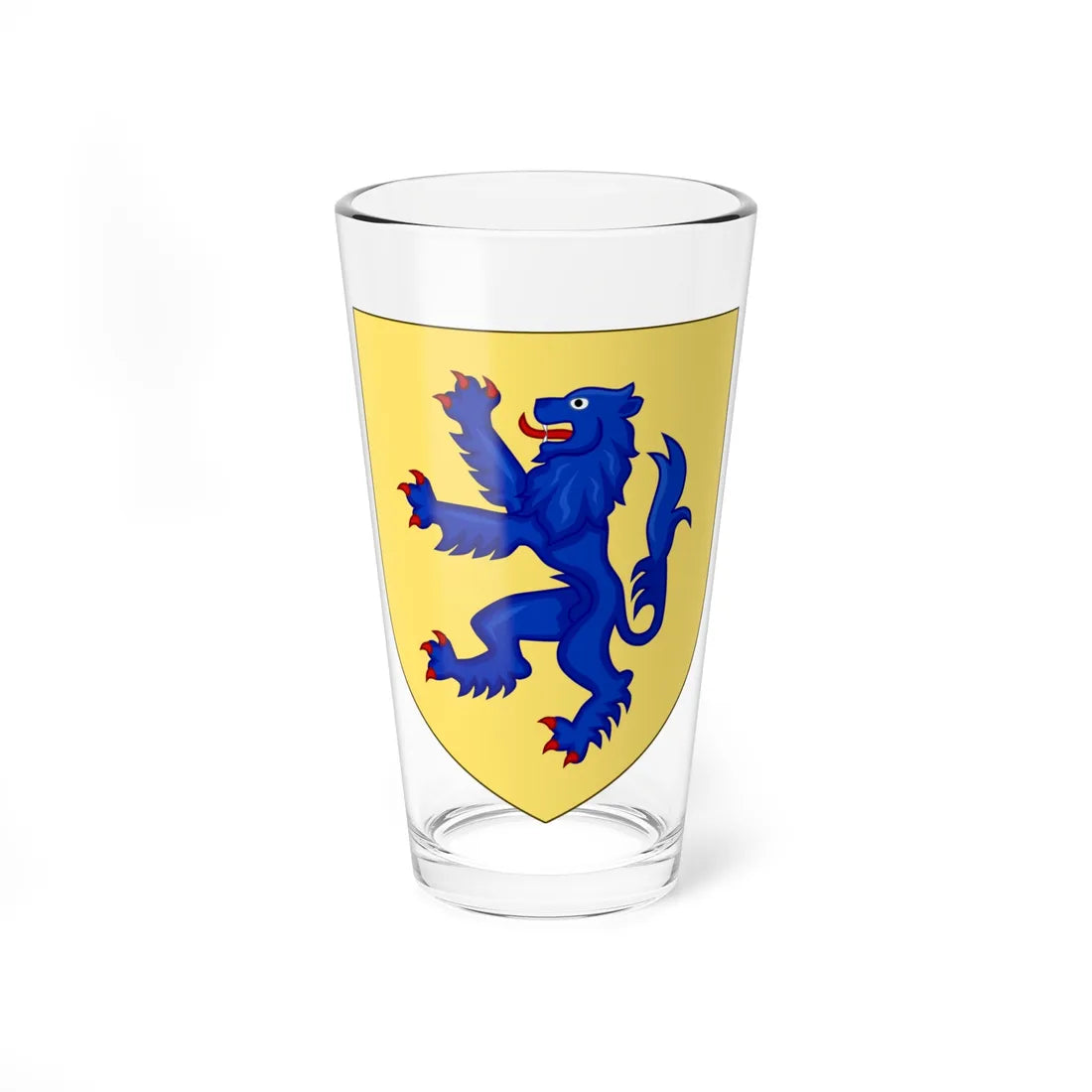 Blason de la famille de Gramont (France) (Coat of Arms) Pint Glass 16oz 16oz - Go Mug Yourself
