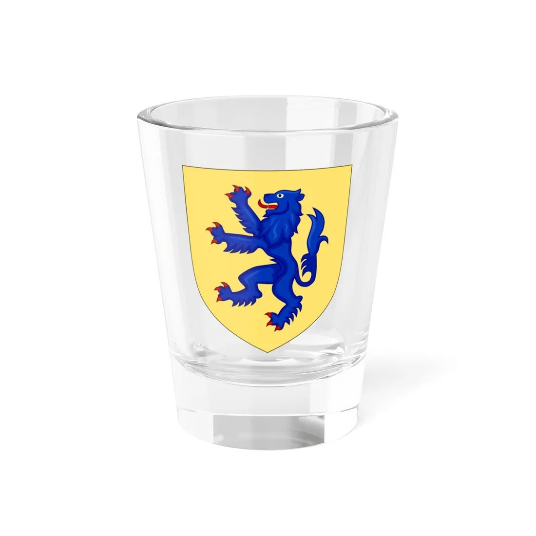 Blason de la famille de Gramont (France) (Coat of Arms) Shot Glass 1.5oz 1.5oz - Go Mug Yourself