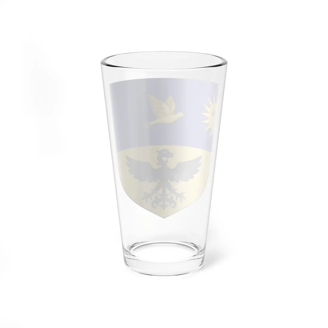 Blason de la famille de Hault (France) (Coat of Arms) Pint Glass 16oz - Go Mug Yourself